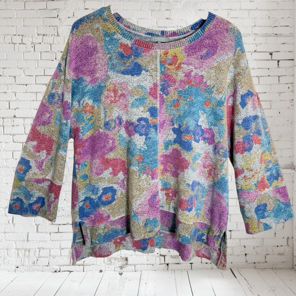 Habitat Sweater Sweatshirt Sz M Oversized Comfy Clothes to Live In Loose Slouchy
